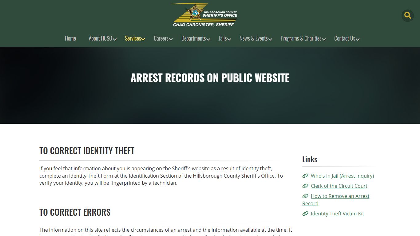HCSO, Tampa FL - Hillsborough County Sheriff's Office